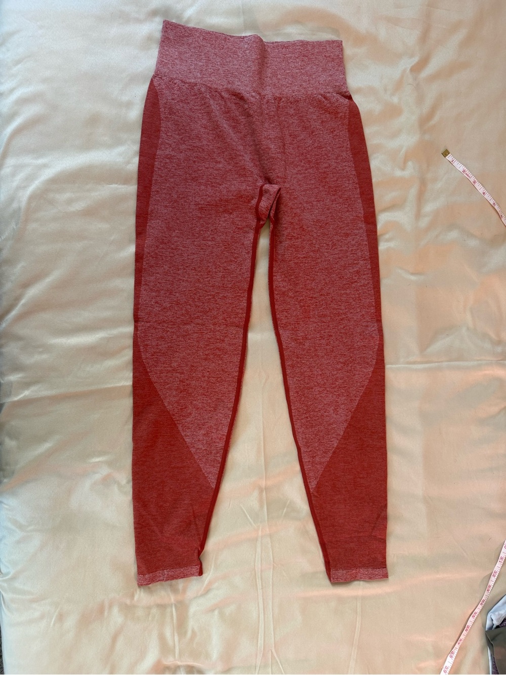 PINK Victoria's Secret Heathered Red Seamless Leggings